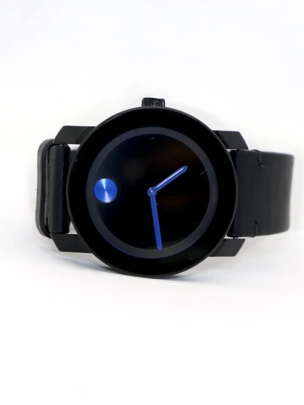 Movado Bold Black Dial with Cobalt Blue Accents 3600307
